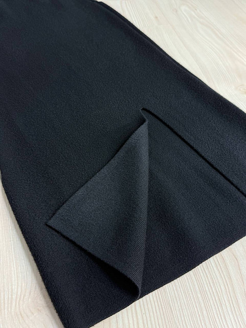 Спідниця жіноча My fashion 6808-80 в’язана з розрізом середня довжина, чорний, one size Київ - фото 11