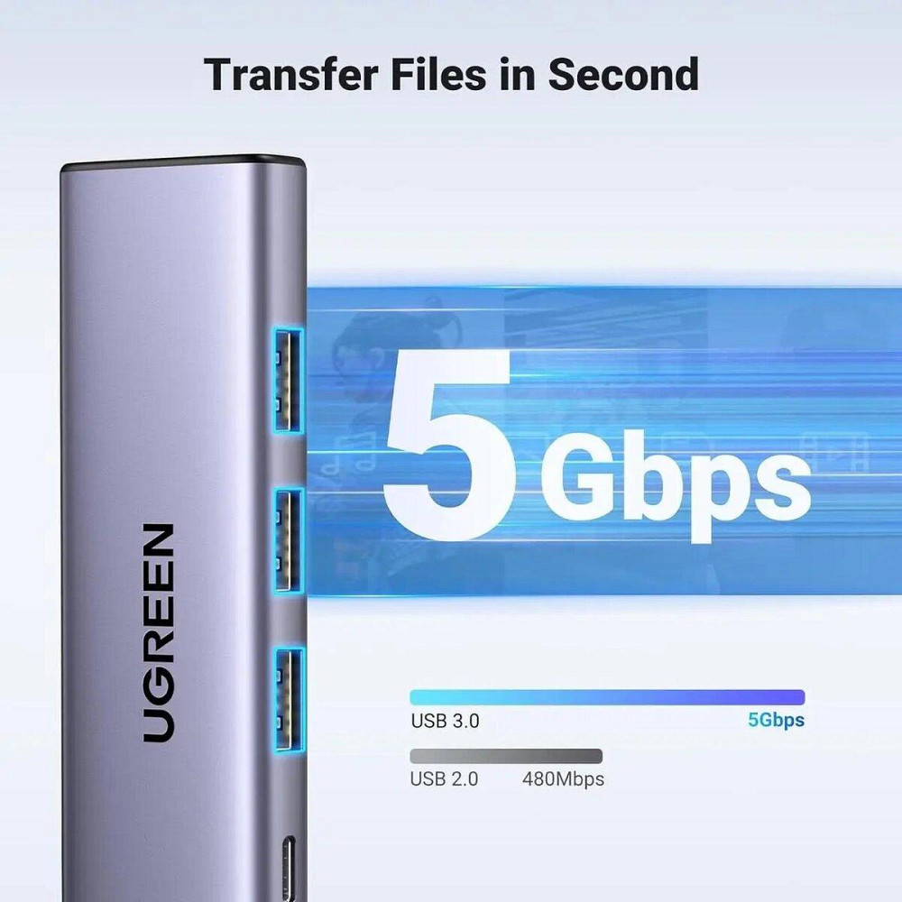 Хаб адаптер перехідник UGREEN USB-C Multifunction Adapter UGR-15597 Одеса - фото 5
