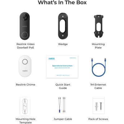 Вызывная панель Reolink Video Doorbell PoE Винница - изображение 6