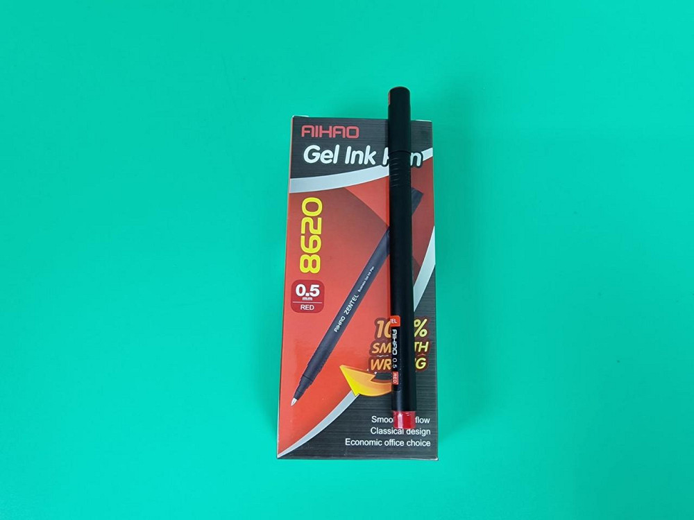Гелева ручка червона тм Аihao AH-8620 (5 шт.) Харків - фото 1