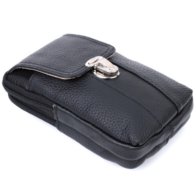 Сумка Vintage На пояс из натуральной кожи Черная (22736) Винница - изображение 12