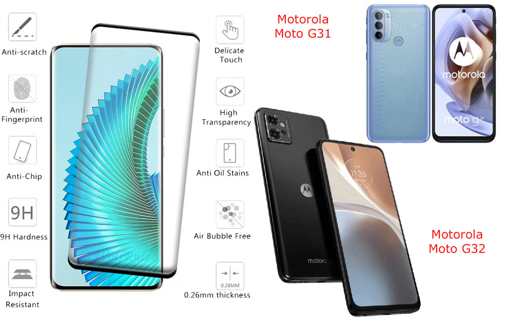 Захисне скло HyperGlass Pro для Motorola Moto G31, Moto G32 – максимальна чутливість та захист Київ - фото 2