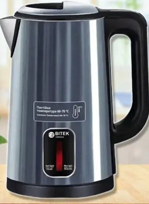 Электрочайник с подогревом BITEK BT-7916B электрический чайник 2,5 л. Киев - изображение 7