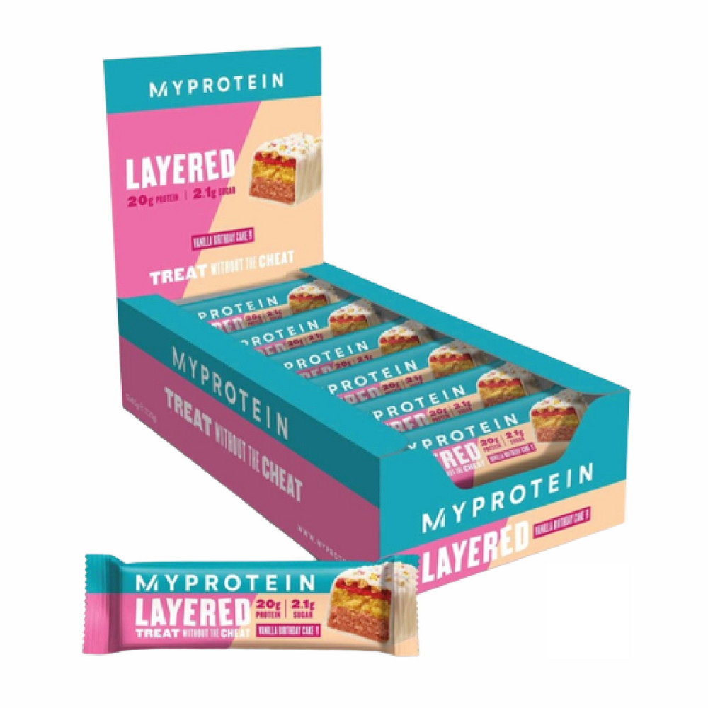 Retail Layered Bar - 12x60g Vanilla Birthday Cake Київ - фото 1