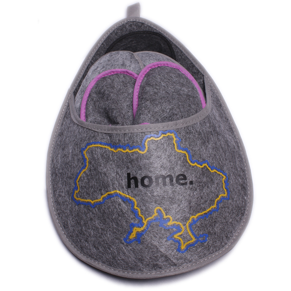 Комплект домашніх тапочок для гостей "Home", 5 пар тапочок у великому мішечку Одеса - фото 1
