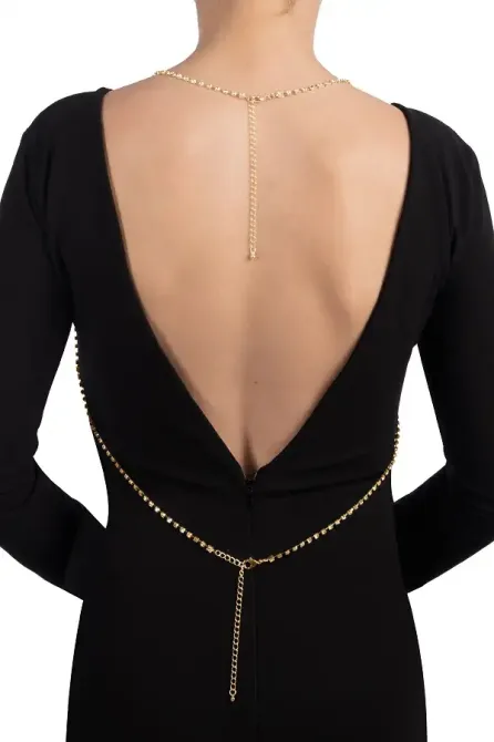 Золотистий ланцюжок для бюста Bijoux Pour Toi – Elena Gold зі стразами Львів - фото 2