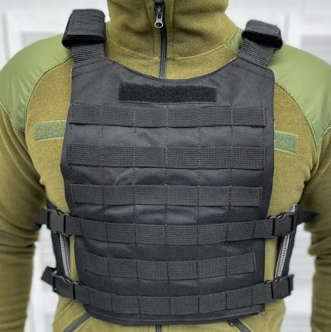 Тактическая плитоноска Lightweight п2-3 без плит (Черный) Винница - изображение 1