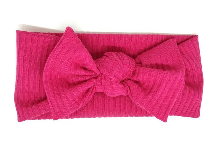 Трикотажна пов'язка на осінь весна з бантом Київ - фото 1