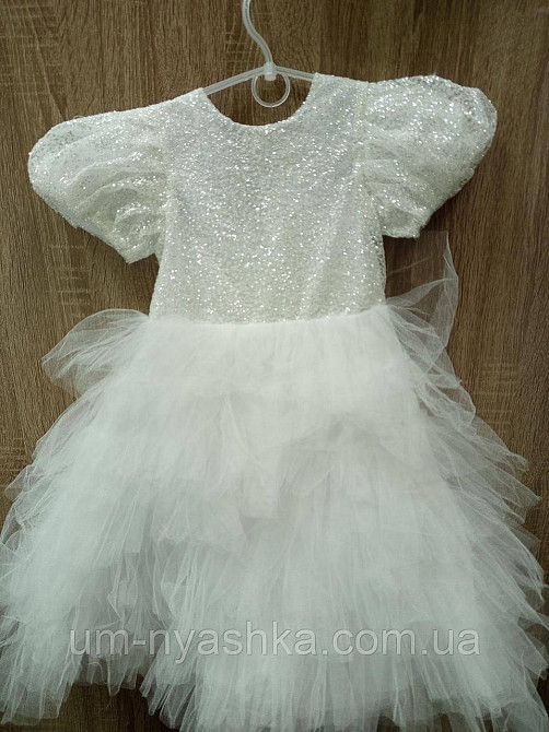 Платье Белое нарядное с блестками для девочки Кривой Рог - изображение 8