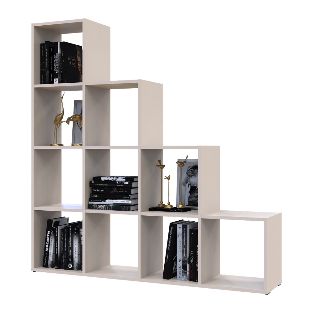 Стеллаж Doros Степь 4х4 Кашемир открытый 136.2х28.8х140.7 DRS-011771 (41516168) Днепр - изображение 1