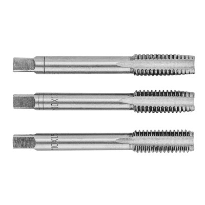 Мітчик Topex M10, крок 1.5 мм, 3 шт. (14A210) Вінниця - фото 1