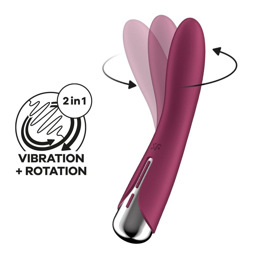 Вібратор точки G з обертанням Satisfyer Spinning Vibe 1 Red, 2 мотори Sex Aura Київ - фото 1