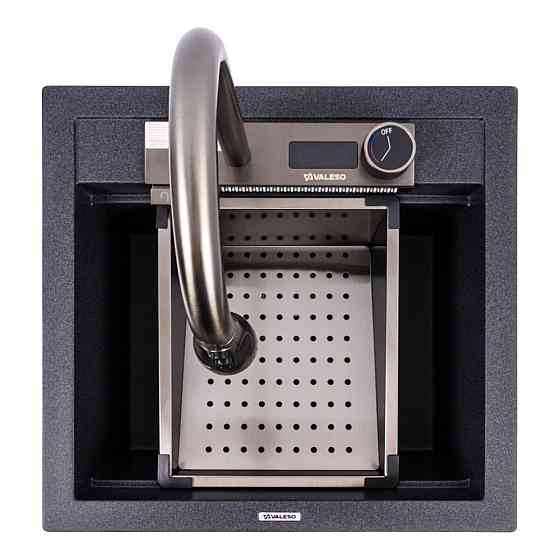 VALESO Гранітна мийка VALESO VIVA 5149 матова Карбон Коломыя