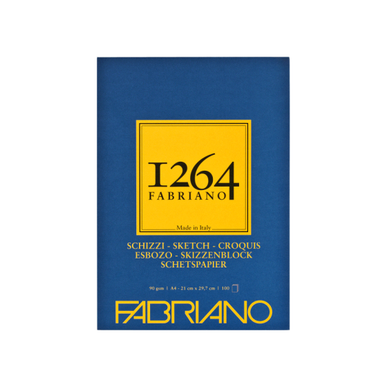 Склейка для рисунку та ескізів 1264 90г/м2 100л слонова кістка Fabriano Київ