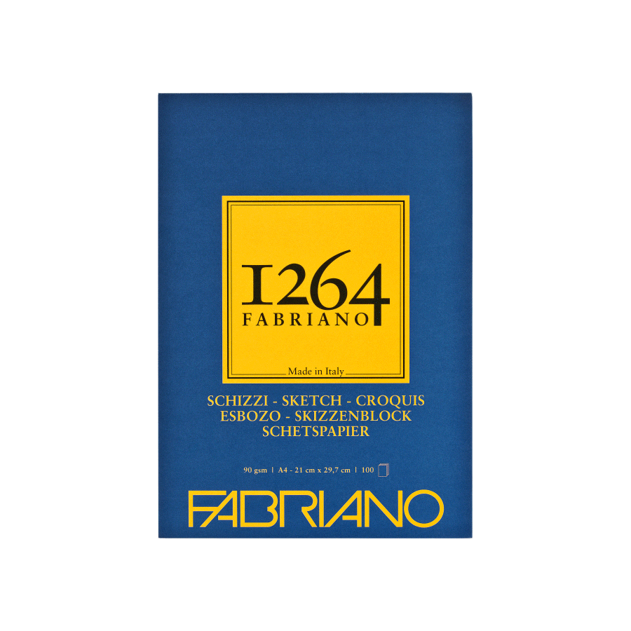 Склейка для рисунку та ескізів 1264 90г/м2 100л слонова кістка Fabriano Київ - фото 2