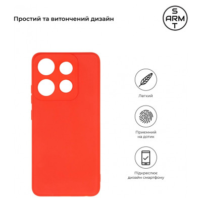 Чохол до мобільного телефона Armorstandart Matte Slim Fit Infinix Smart 7 Camera cover Red (ARM69078) Вінниця - фото 3