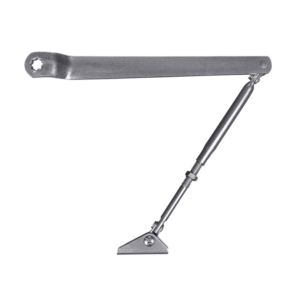 Коліно для доводчиків Dortec DT65ARM Silver з фіксацією дверей у відчиненому положенні (63-00049) Київ - фото 1