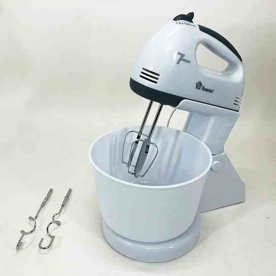 Ручний переносний міксер Domotec MS-1366 2 л, Міксер кухонний стаціонарний, Міксери з чашею XC-35 Івано-Франківськ