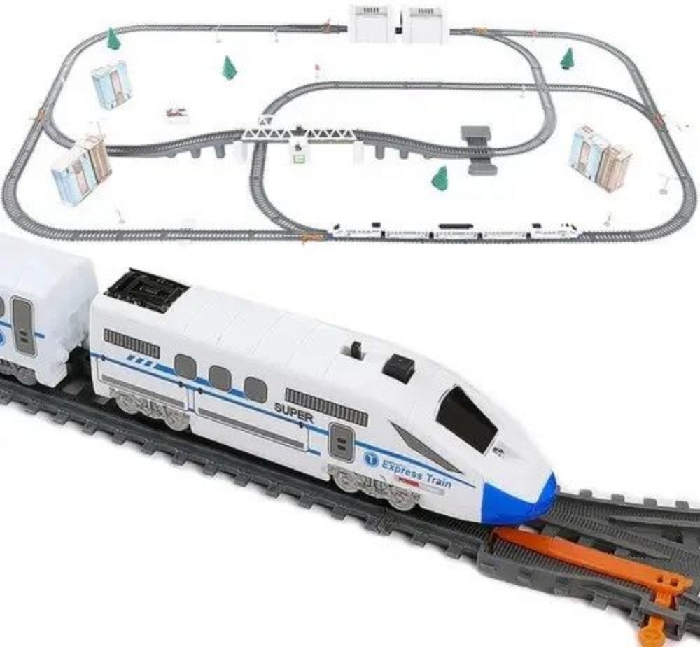 Залізниця зі світлом довжина дороги 914см/47 деталей дороги/19 аксесуа. Харьков - изображение 1