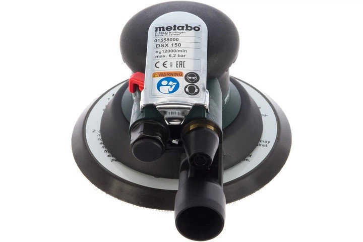 Пневматична ексцентрикова шліфмашина Metabo DSX 150, 150 мм, 12 000 об/хв Київ - фото 3