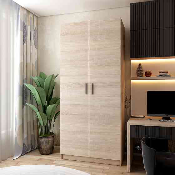 Шафа розпашна для одягу Doros Промо 90х48х204 см Дуб сонома (DRS-011196) Львів