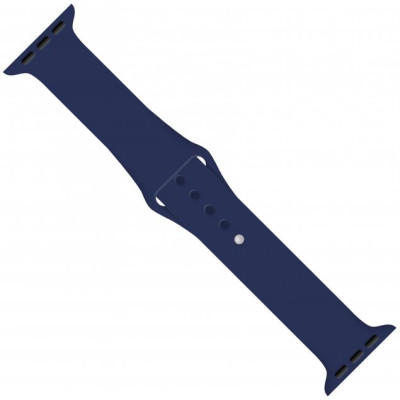 Ремешок для смарт-часов Intaleo Silicone для Apple Watch 38/40 mm dark blue (1283126494345) Винница - изображение 1