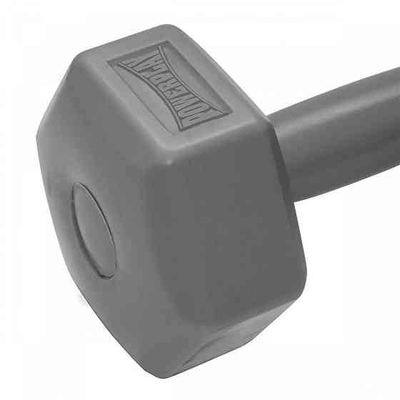 Гантель композитний PowerPlay 4124 Hercules 4 кг. Сіра (1 шт.) Кам'янське