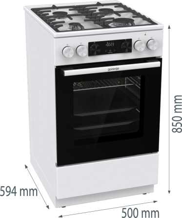 Комбінована плита Gorenje GKS5C73WF (FM514D-FPD4B) (7085842) Київ