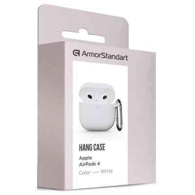 Чохол для навушників Armorstandart Hang Case для Apple AirPods 4 White (ARM81295) Вінниця