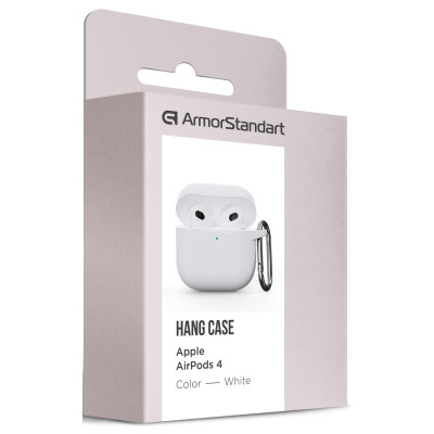 Чохол для навушників Armorstandart Hang Case для Apple AirPods 4 White (ARM81295) Вінниця - фото 3