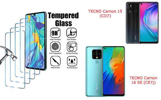 Защитное стекло ArmorGlass для TECNO Camon 15 (CD7), 16 SE (CE7j) – устойчивое к царапинам и ударам Киев