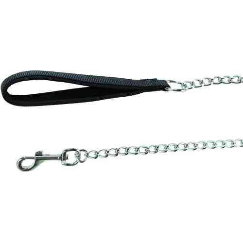 Поводок-цепь Trixie для собак с неопреновой петлей для рук M–L 1,00 м х 3,0 мм черный Киев
