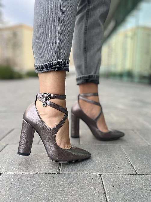 Туфлі жіночі MISSKA срібні еко-шкіра каблук 10см 36р.37р.38р. (3605) Коломыя - изображение 7