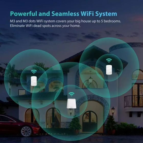 Уценка Wi-Fi Mesh расширитель MeshForce M3 Dot (для системы M1/M3), AC1200, 1000 кв. футов Киев