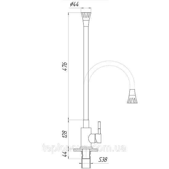 Смеситель для кухни Globus Lux Alpen SBT1-203SA-B01 Черновцы