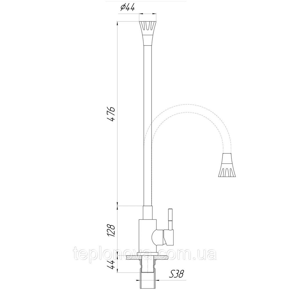 Смеситель для кухни Globus Lux Alpen SBT1-203SA-B01 Черновцы - изображение 5