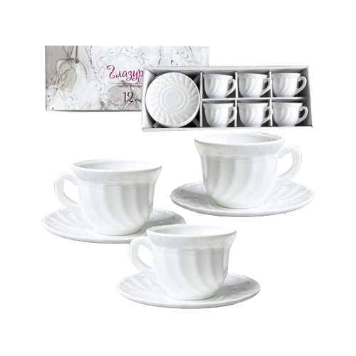 Набір чайний Глазур 12 предметів 30055-130313 S&T Житомир - изображение 1