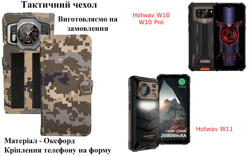 Тактический чехол для Fossibot F106 Pro, Fossibot F109, крепится к снаряжению на липучке Киев - изображение 1