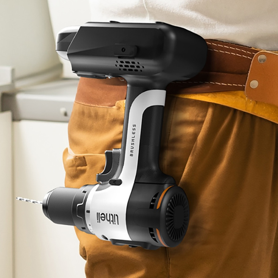 Акумуляторний ударний шурупокрут Litheli безщітковий, живлення від павербанку (УМБ Litheli Power Bank 20000 mAh, 45 W, 2А в комплекті) Київ - фото 5