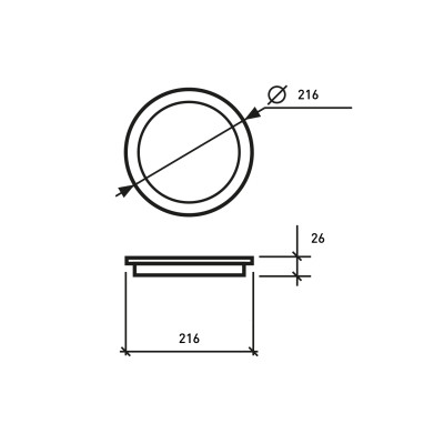 Світильник Eurolamp Downlight NEW 24W 2150Lm 4000K (LED-DLR-24/4(new)) Вінниця - фото 2