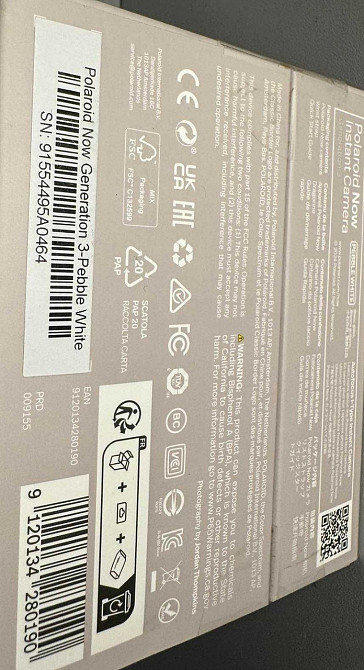 Фотокамера Polaroid Now Gen 3 Pebble White (009155) Нова! Харків - фото 2