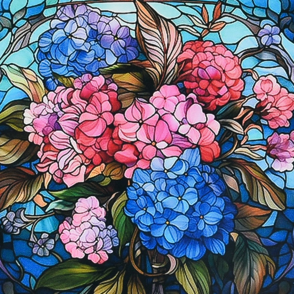 Алмазна мозаїка "Квіткова палітра" DEEX16292 не повна викладка 30х30 см Вінниця - фото 1