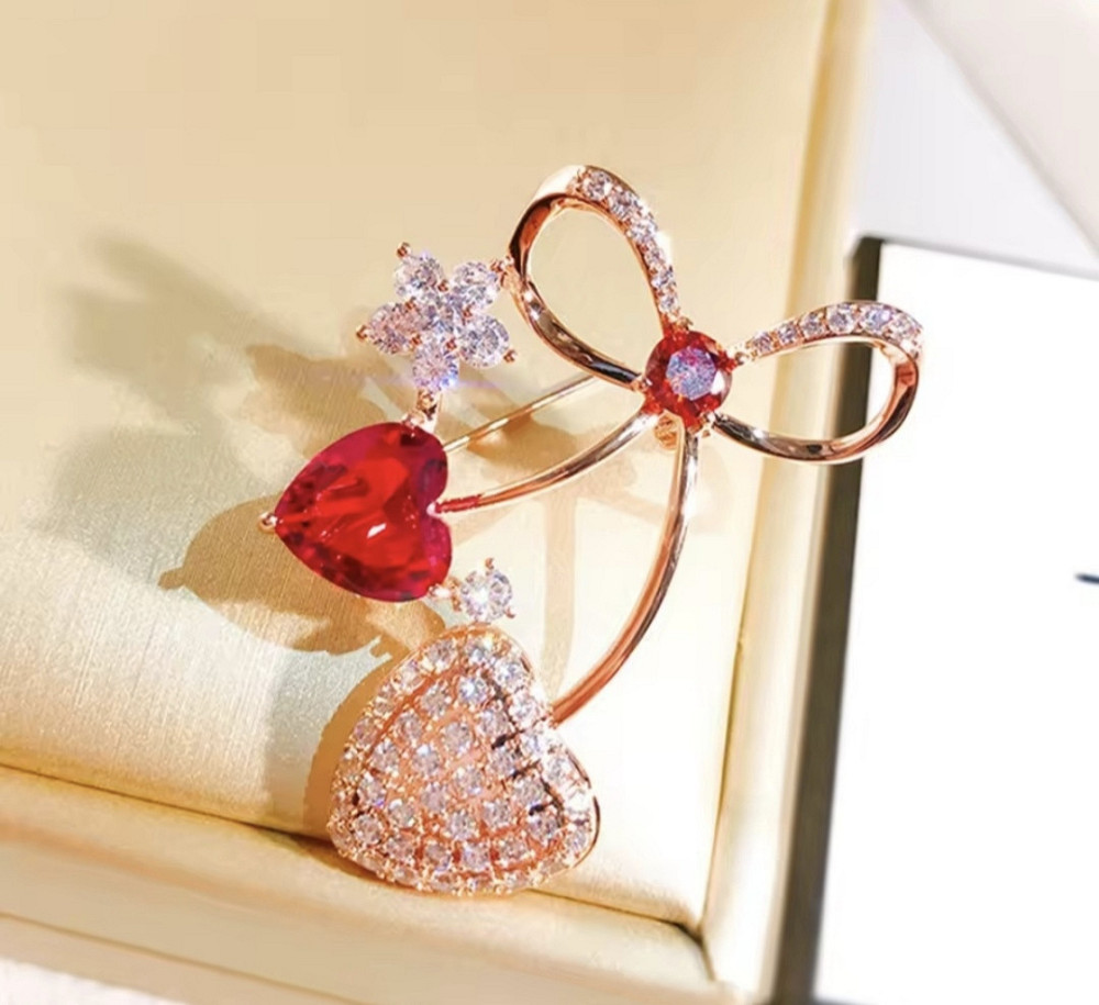 Брошка "Два серця" Сміла - фото 6