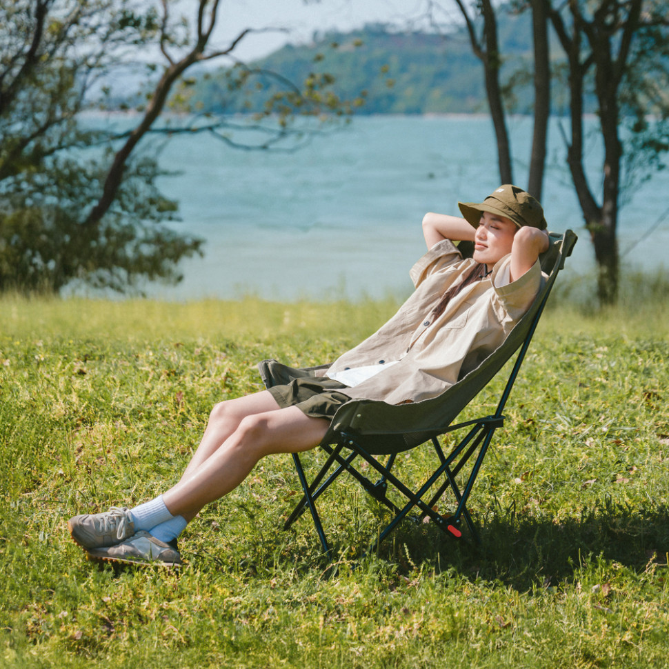 Стілець складаний Naturehike Sea Star 002 CNK2550JJ019, вуглецева сталь, олива Київ - фото 7