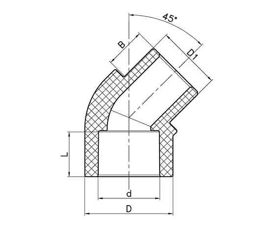 Угол Koer K0263.PRO 20 PPR 45 ВН (KP2907) Киев