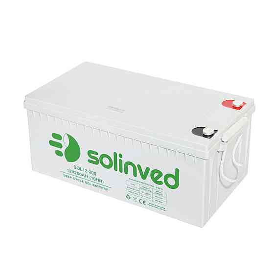 Аккумуляторная батарея SOLINVED 200-12 GEL 12V 200Ah (522 x 240 x 224), 60.3 kg Grey Q1/48 Киев