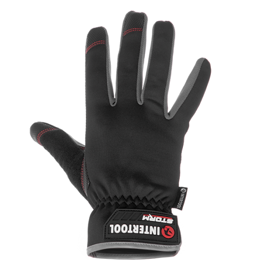 Перчатка из спандекса, Touchscreen, антискользящее покрытие ладони, вставки 