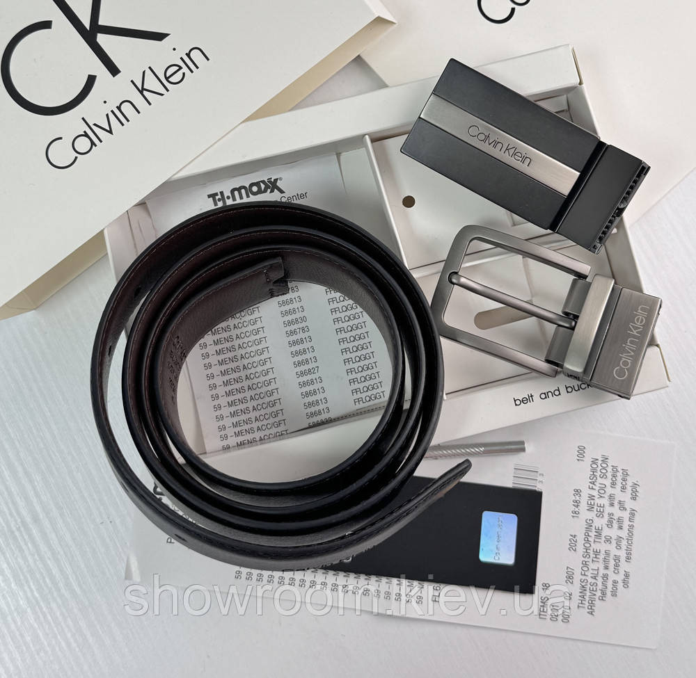 Чоловічий подарунковий набір (ремінь із двома пряжками) (413) Київ - фото 6