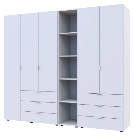 Комплект шкафов для одежды Doros Гелар (3 шт.) 231,9х49,5х203,4 см Белый (DRS-011177) Львов