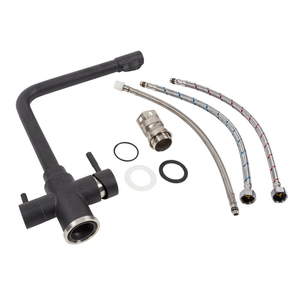 Змішувач під фільтр VALESO KT 8201 (8626) Карбон Коломыя - изображение 2